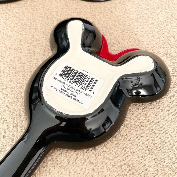 NWT Disney Minnie Mouse Ceramic Spoon Rest - Picture 7 of 7